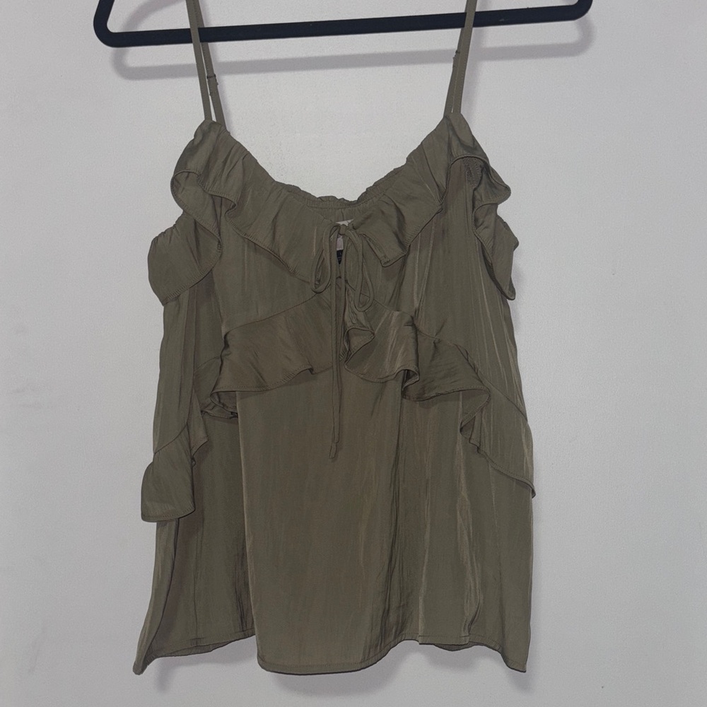 Universal Thread Olive Ruffle Camisole